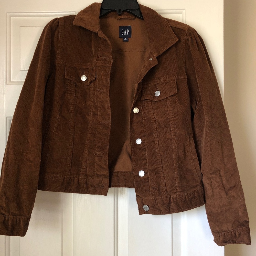 GAP corduroy brown jacket small